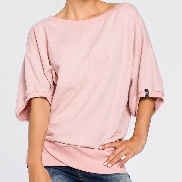 Bwear Tops - Powder Boatneck Dolman Top Bwear Tops - Powder Boatneck Dolman Top